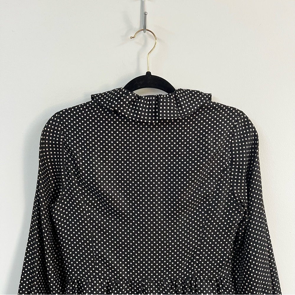 J.Crew Silk Polka Dot Ruffle Dress - Picture 8 of 11